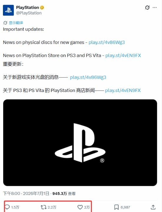 时代落幕！索尼官宣2028年彻底取消PS游戏实体光盘
